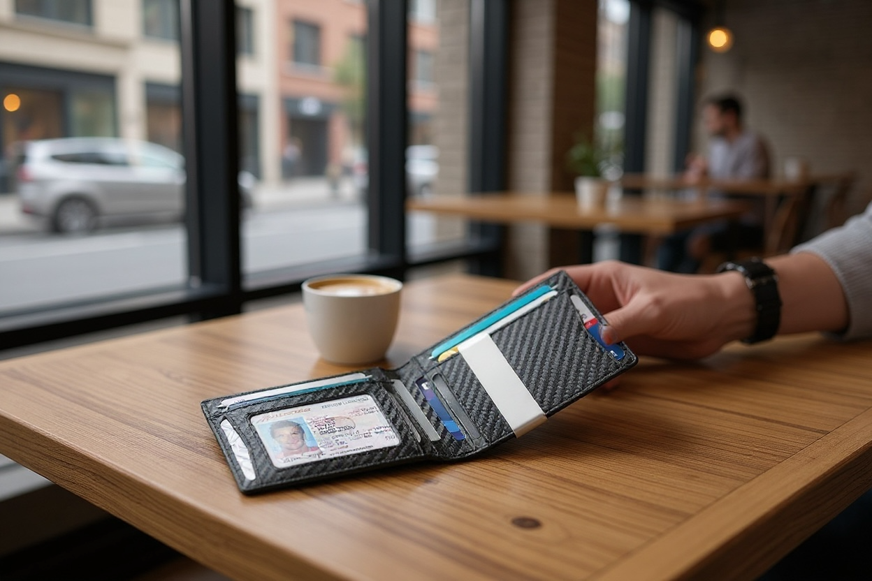 Men's Carbon Fiber BiFold Wallet