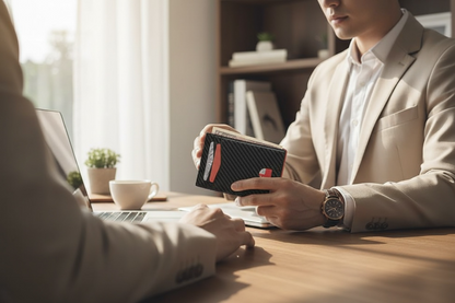 Men's Carbon Fiber BiFold Wallet