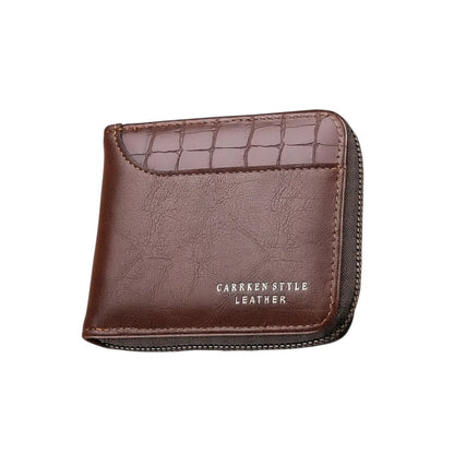 Men’s Luxury Safe Travel Wallet with Zipper, Card Holder & Coin Pocket