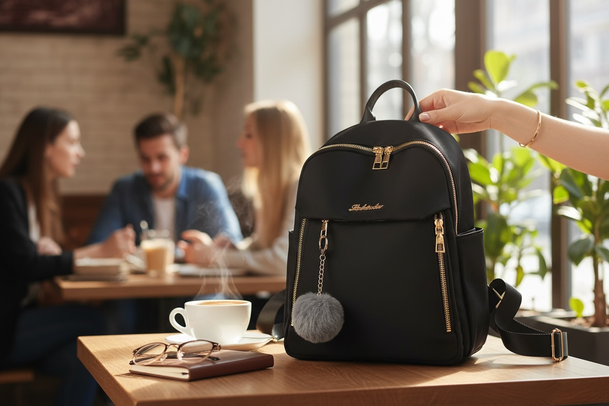 Woman's Minimalist Large-Capacity Travel & School Backpack