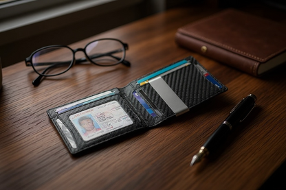 Men's Carbon Fiber BiFold Wallet