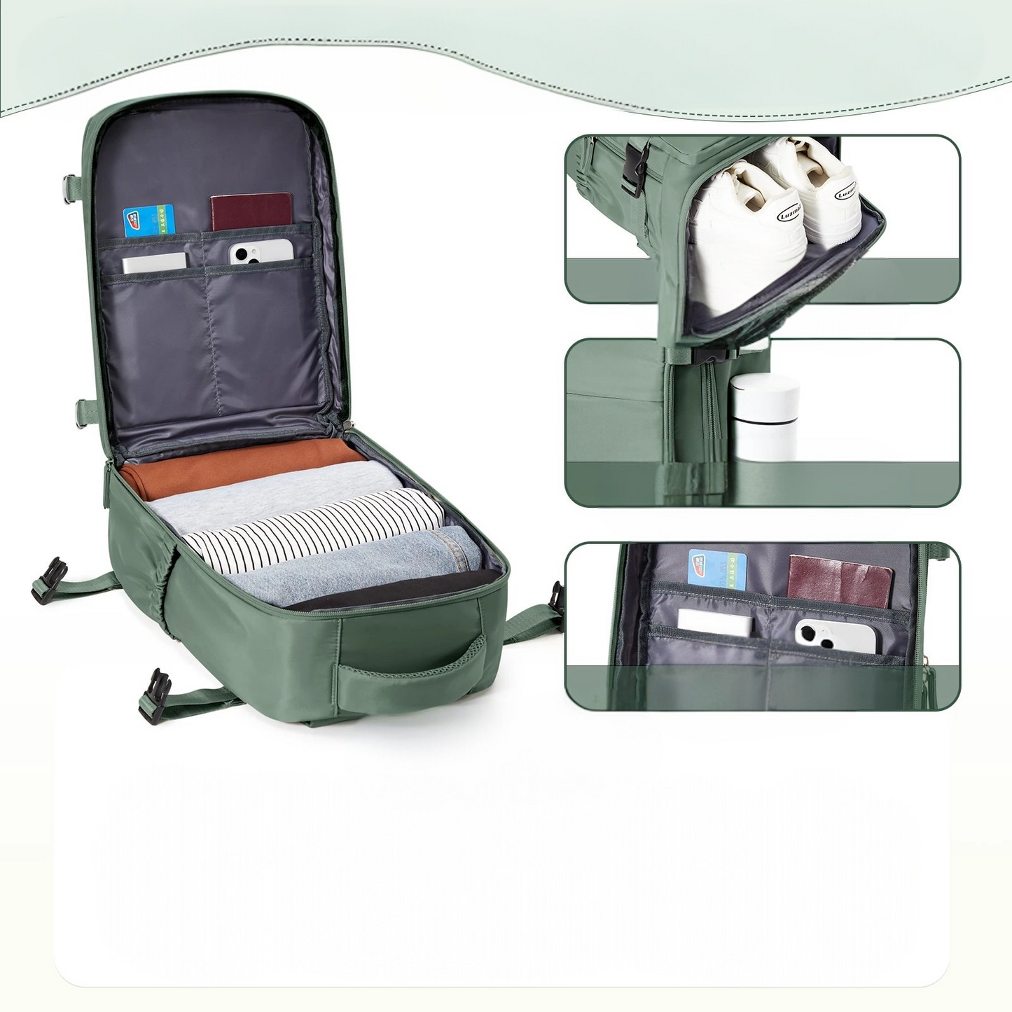 Cabin Backpack  Travel Hand Luggage & Laptop Bag for Men & Women