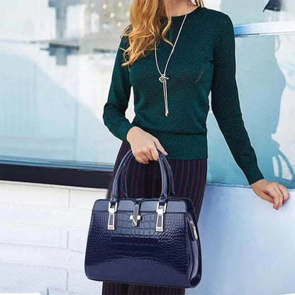 Women’s Luxury Crocodile Pattern Tote Bag