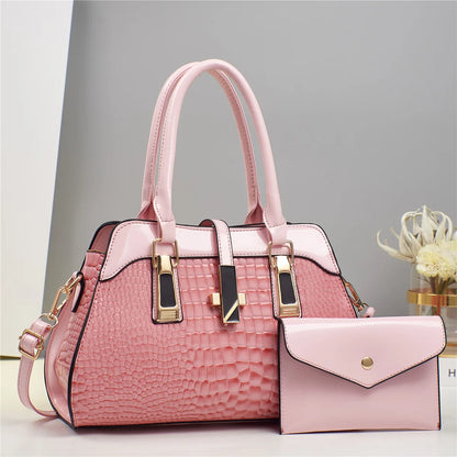 Women’s Luxury Crocodile Pattern Tote Bag