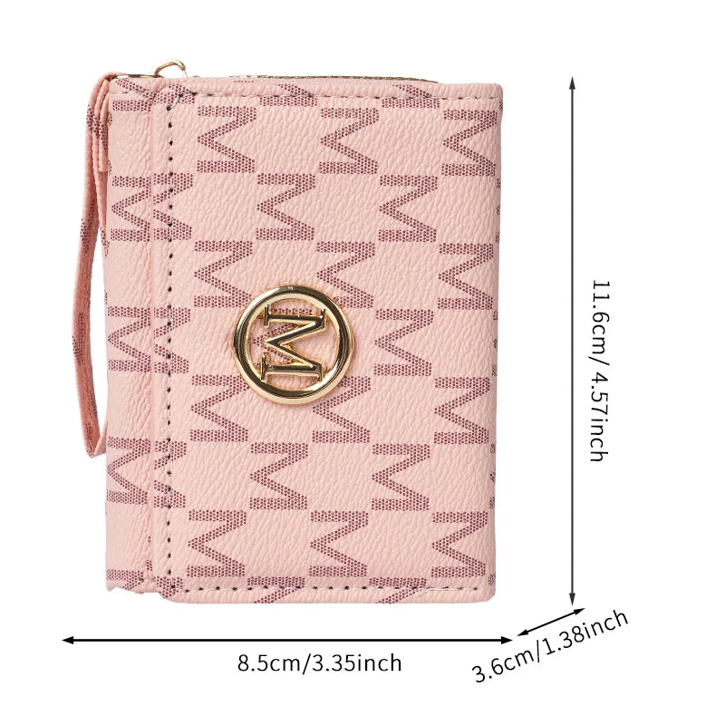 Women’s Premium PU Short Wallet with Multi Card Slots & Coin Pocket