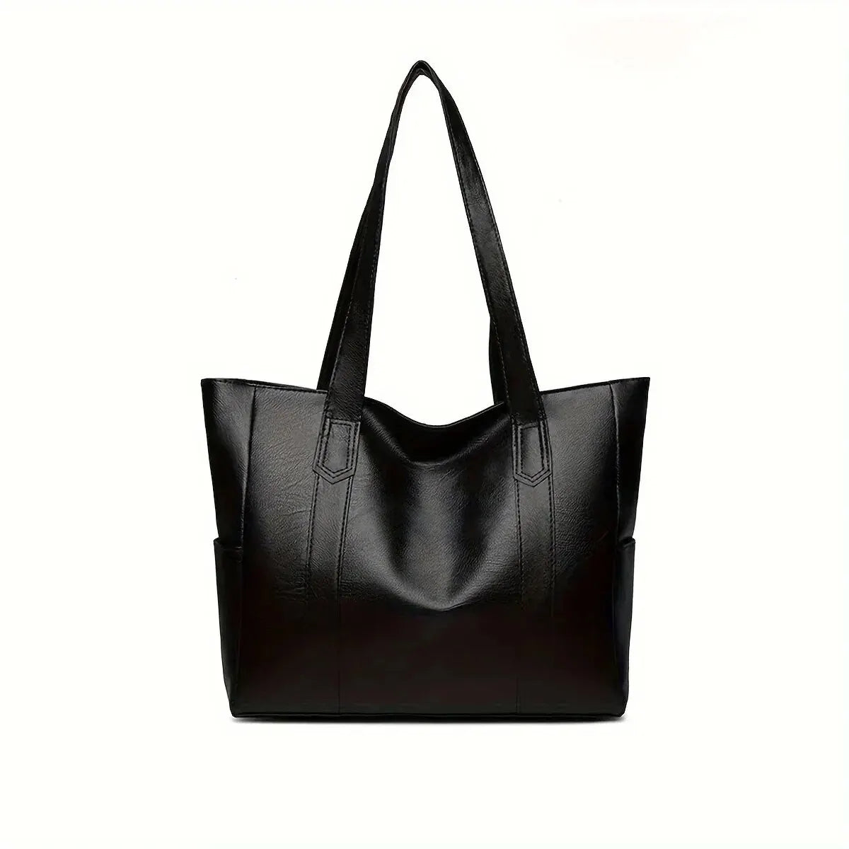 Vintage Large Capacity Vegan Leather Tote Bag for Women