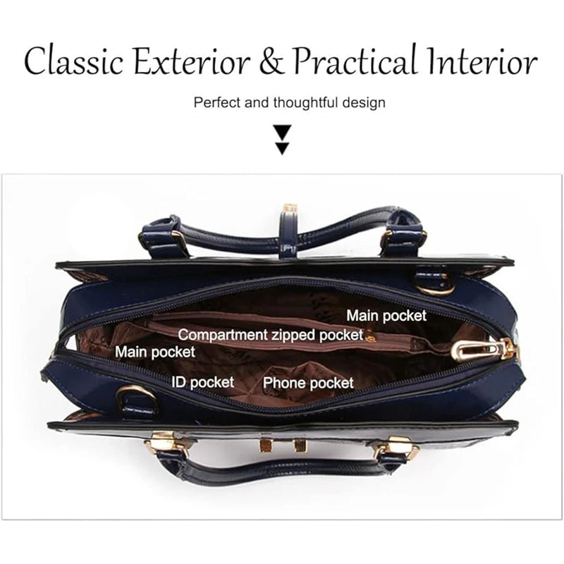 Women’s Luxury Crocodile Pattern Tote Bag