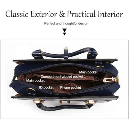 Women’s Luxury Crocodile Pattern Tote Bag