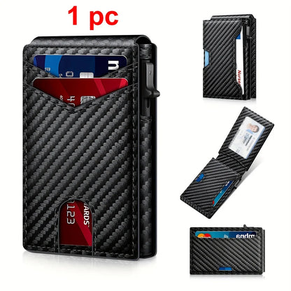 Men’s Carbon Fiber RFID Wallet | Minimalist Card Holder
