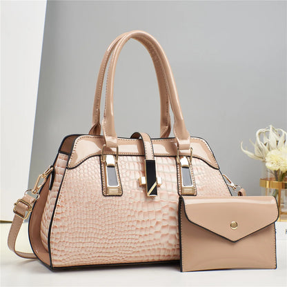 Women’s Luxury Crocodile Pattern Tote Bag