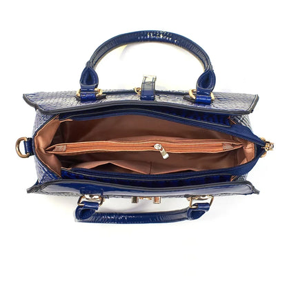 Women’s Luxury Crocodile Pattern Tote Bag