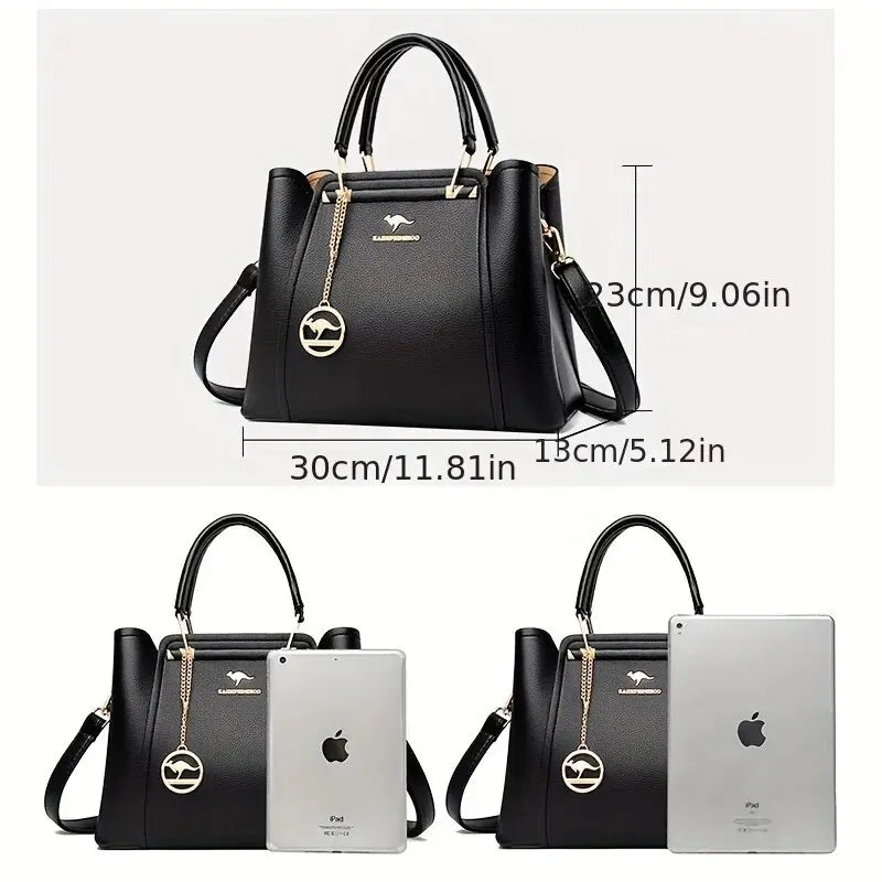 Women’s Fashion PU Leather Handbag – Large Capacity Shoulder & Crossbody Tote