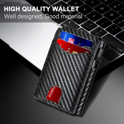 Men’s Carbon Fiber RFID Wallet | Minimalist Card Holder
