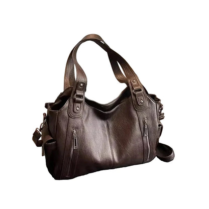 Women’s Fashion PU Leather Crossbody Bag – High-Quality Contrast Color Shoulder Handbag