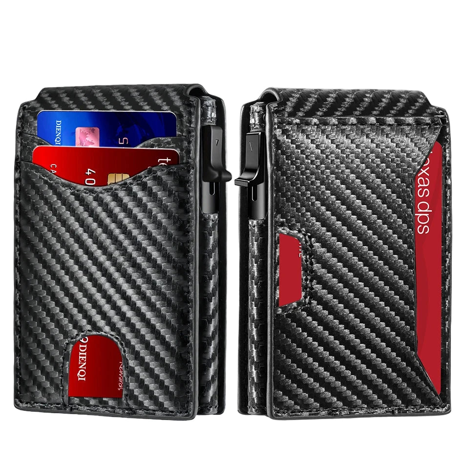 Men’s Carbon Fiber RFID Wallet | Minimalist Card Holder