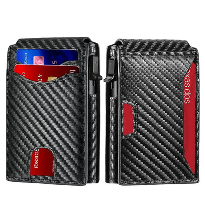 Men’s Carbon Fiber RFID Wallet | Minimalist Card Holder